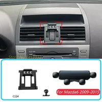 Gravity Phone Holder For Mazda 6 2009-2015 Car Air Outlet Stand Mounts Horizontal GPS Bracket With Base Accessories