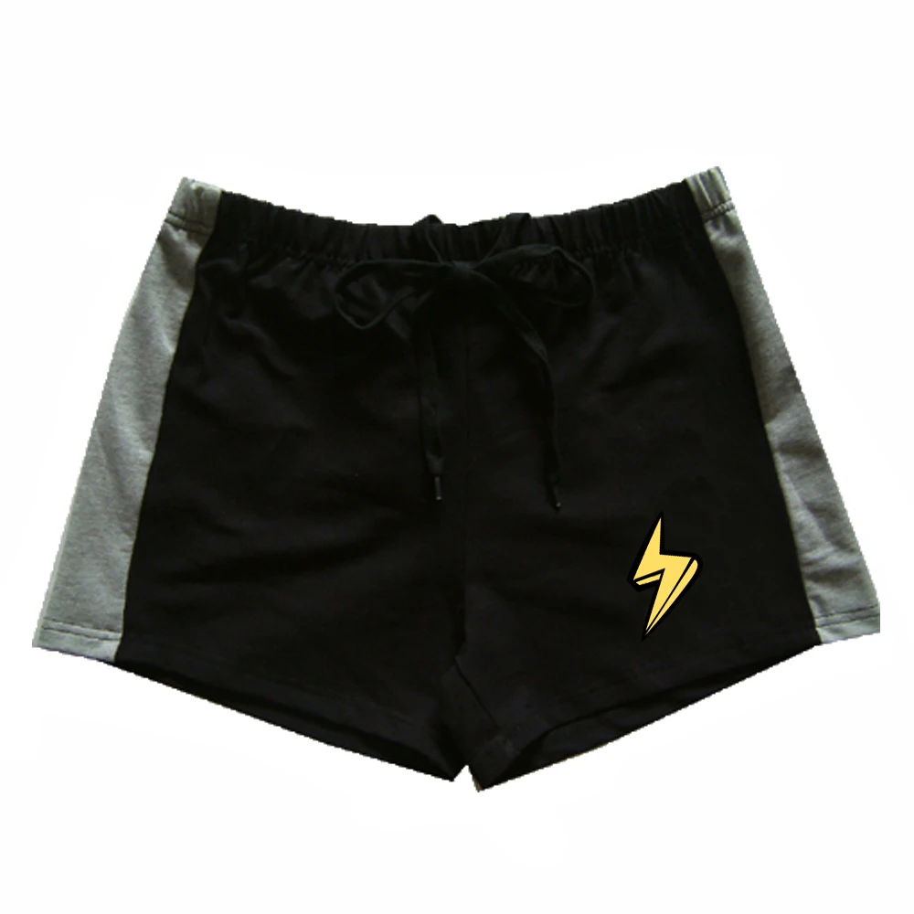 

Summer men's clean and refreshing affordable gym fitness exercise casual comfortable shorts cute little lightning print pattern