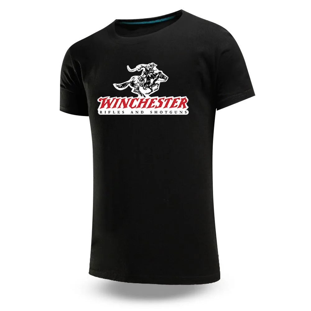 Winchester Rifles Men Brand Summer Simplicity Classics Ordinary Short Sleeve T Shirt Printing Fashion Comfortable Tops