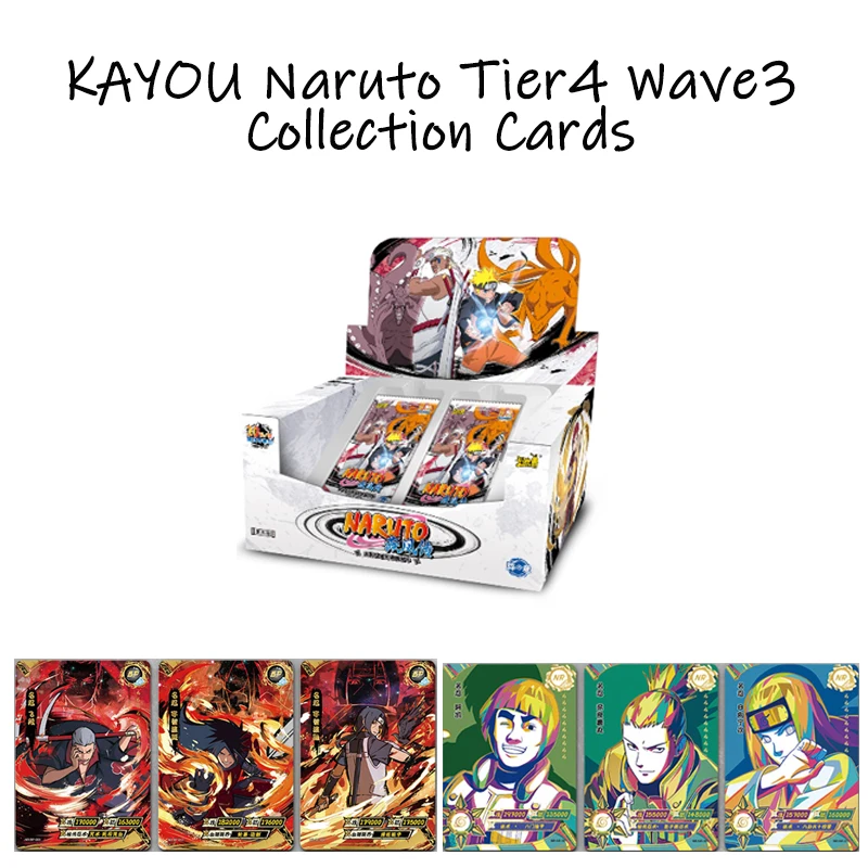 KAYOU Naruto Collection Cards Array Chapter Tier4 Wave3 - Holo Rare Anime Playing Cards Christmas Gift Kids