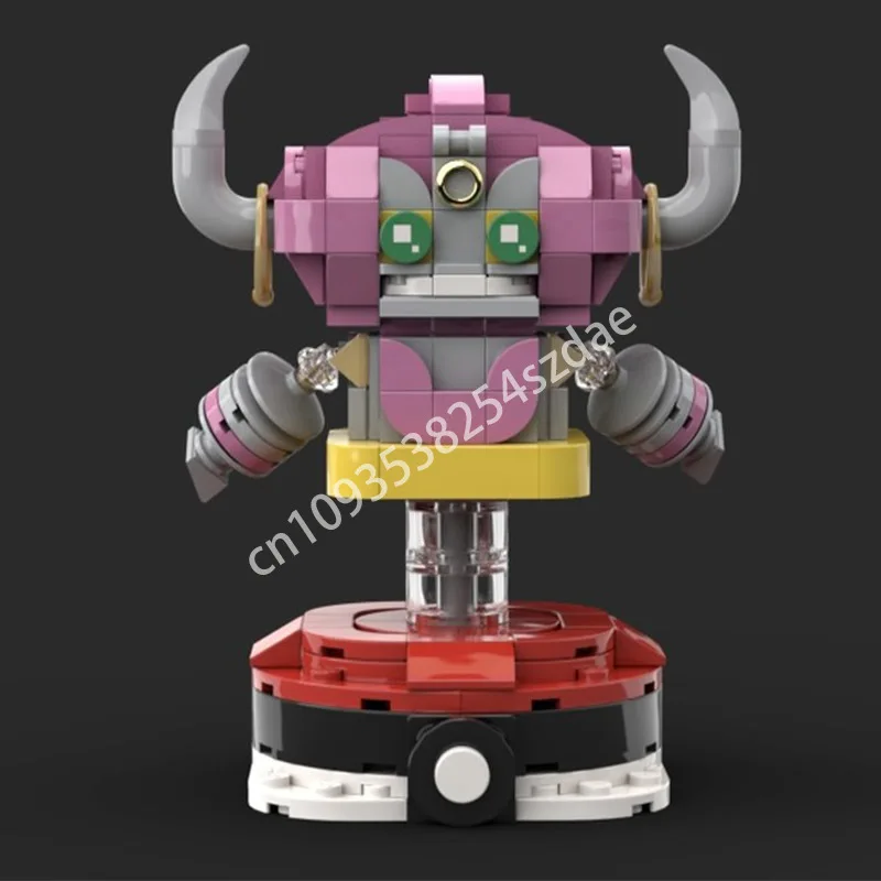 

263 шт. MOC Hoopa завязанные строительные блоки Brickheadz, рождественская игрушка в подарок, пластиковый подарок на день рождения, сделай сам, логическое мышление, конструкция