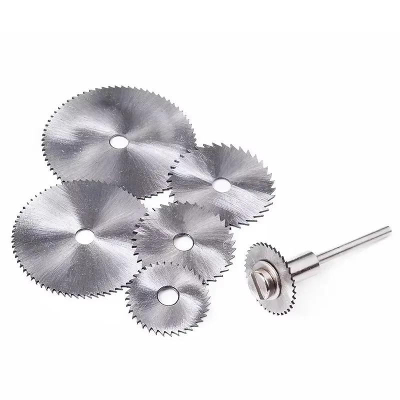 7pc Metal Circular Saw Disc High-quality Core Shaft Tapered Thread Core Shaft Handle Cutting Wheel Cone Rotating Tool Cone Shaft