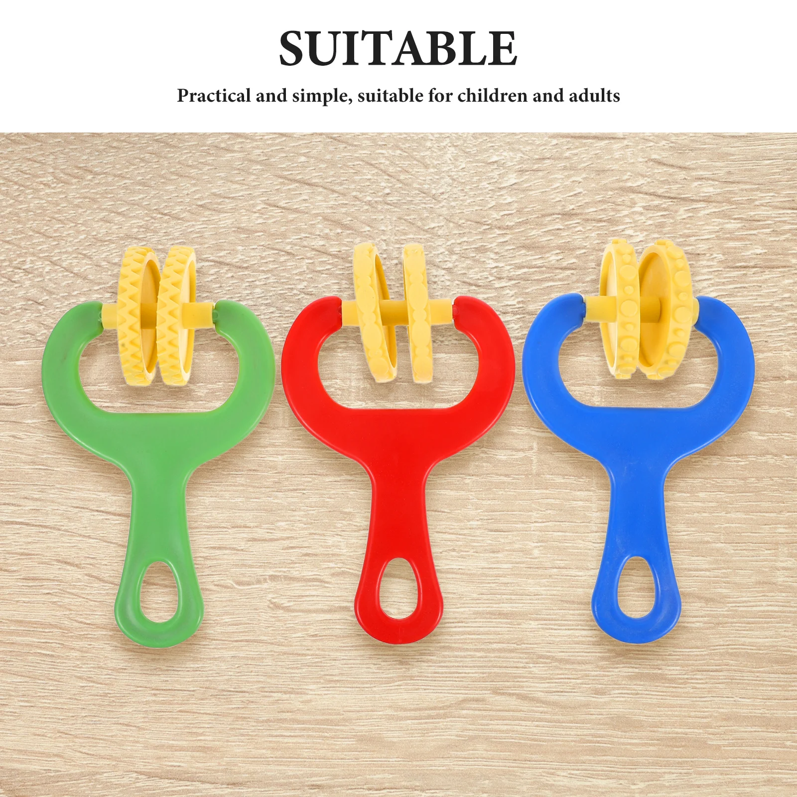 3Pcs Clay Stamp Tools for Kids Bright Texture Rollers Kits Preschool Learning Activities DIY Art Projects Home