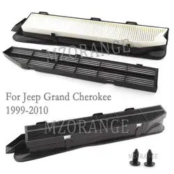 New Cabin Air Housing Filter Kit For Jeep Grand Cherokee 1999-2010 82208300K Car Accessory With Shelf High Quality Well Package