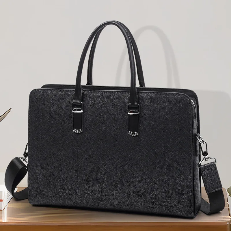 Borsa di fascia alta Borsa casual da lavoro Alla moda Premium Feel Lucchetto a combinazione Valigetta da uomo in vera pelle da uomo
