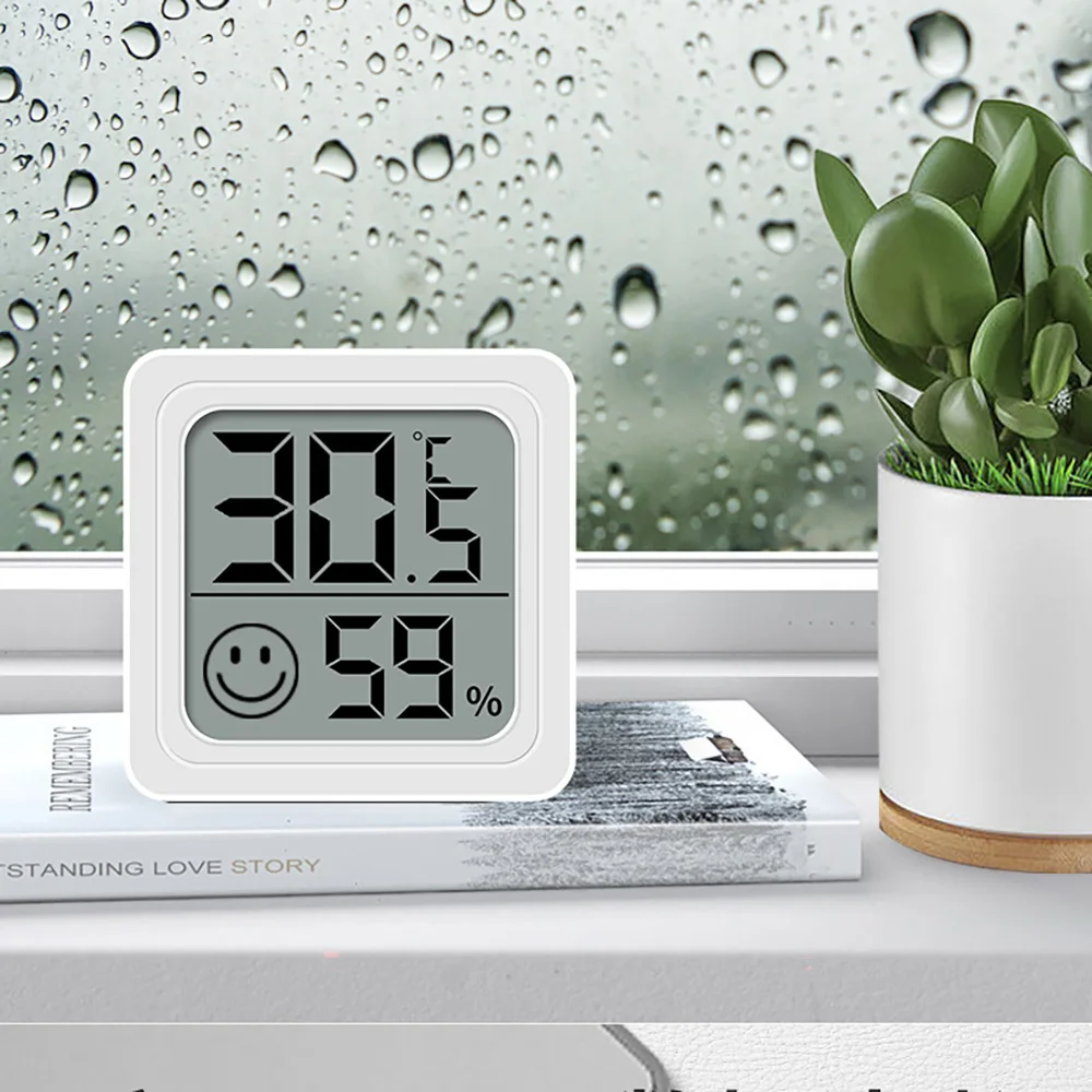 Мини-термометр-гигрометр для дома с ЖК-дисплеем, электронный цифровой датчик температуры охлаждения, умный дом, датчик влажности