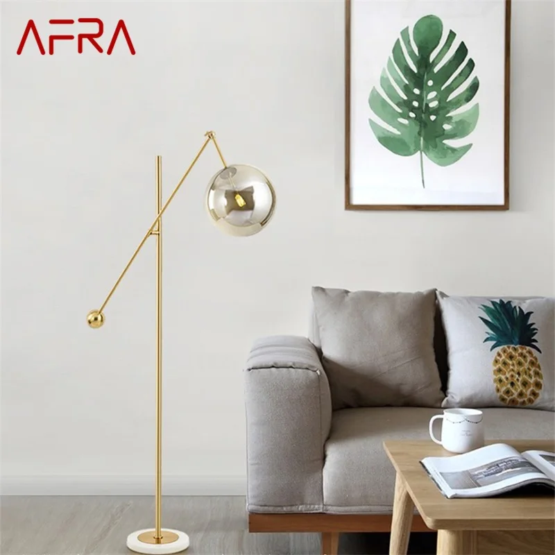 

AFRA Nordic Creative Marble Floor Lamp Lighting Modern LED Decorative for Home Living Bed Room