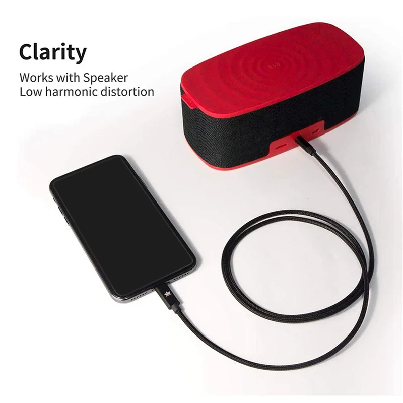 

4X Car AUX Cable For Iphone Audio Cable Aux Cable To 3.5Mm Premium Audio For Iphone 13 Pro-8 Plus Car Stereos