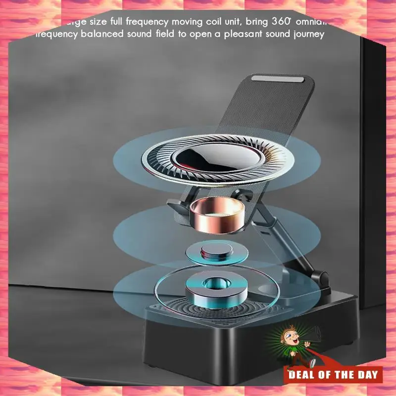

24-Hour Delivery Cell Phone Holder With Bluetooth Audio Multi-Function Portable Cell Phone Holder Desktop Cell Phone Tablet Hold