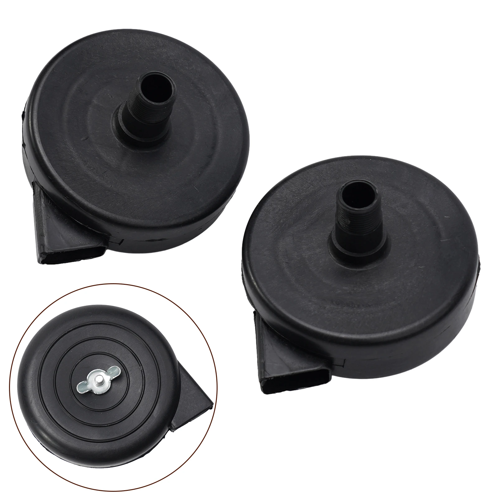 2pcs Threaded Plastic Air Filter Muffler Silencer For Air Compressor Male Thread Piston Compressor Tool Accessories Air Filter