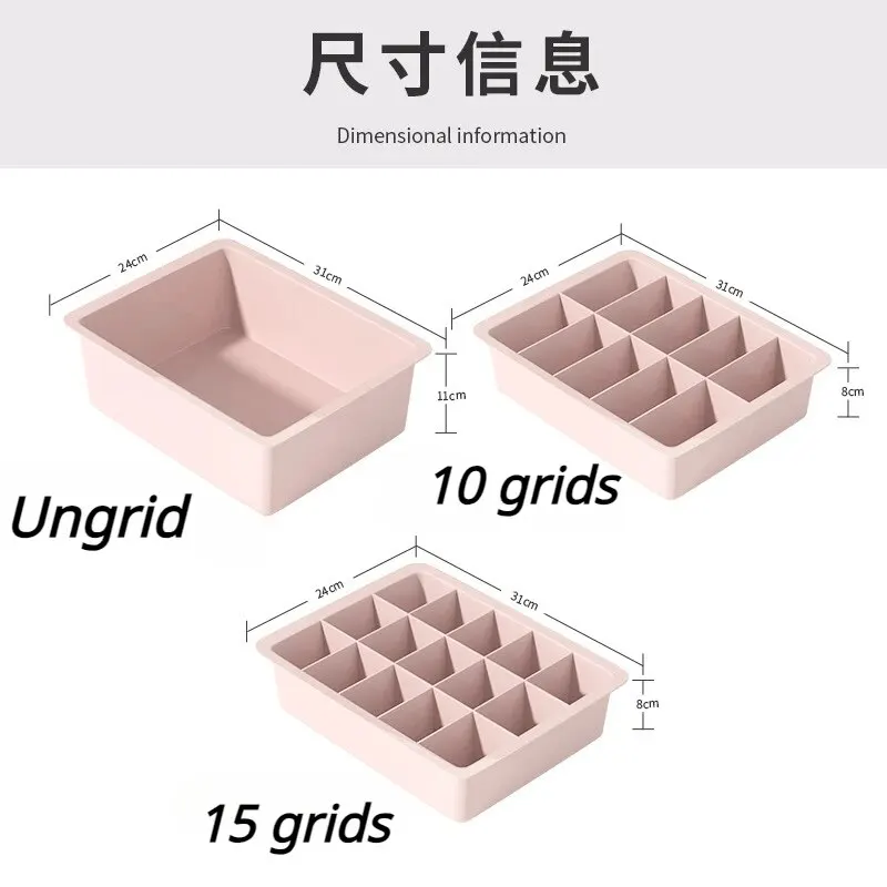 3pcs Socks Bra Underwear Organizers Storage Box Household plastic organizing boxes useful things for home