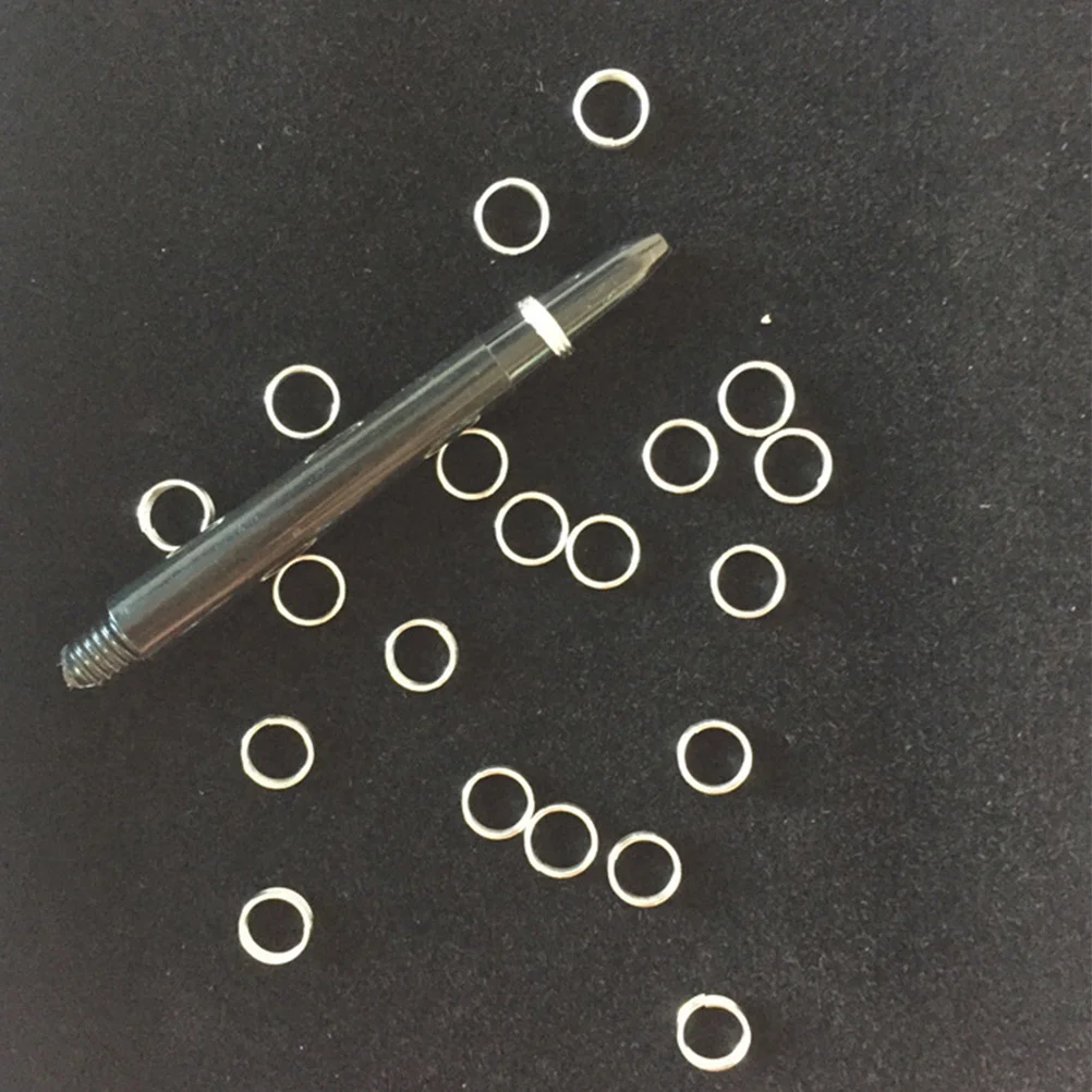 

50pcs Shaft Protection Rings Zinc Alloy Universal Fit Shaft Tail Wing Reusable Metal Guard Circle For Accessories Outdoor