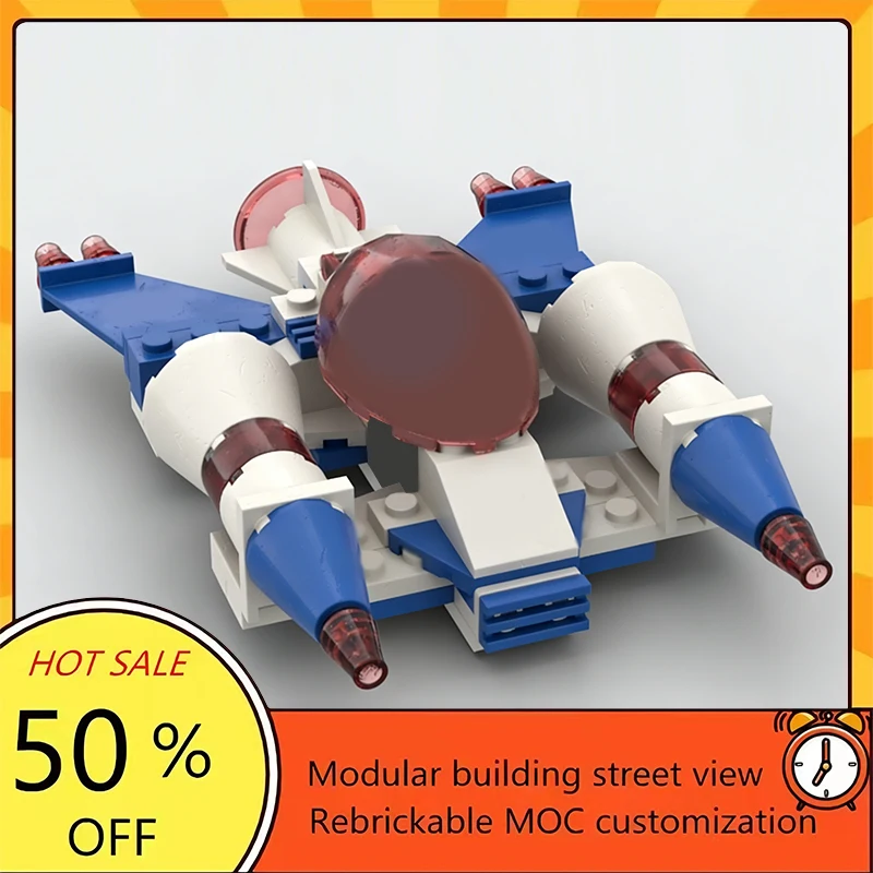 

Набор из 72 деталей: популярная модель космического корабля из фильма «Звездные войны», модульный конструктор MOC, технологичный подарок, праздничный набор для сборки, детский игрушечный комплект