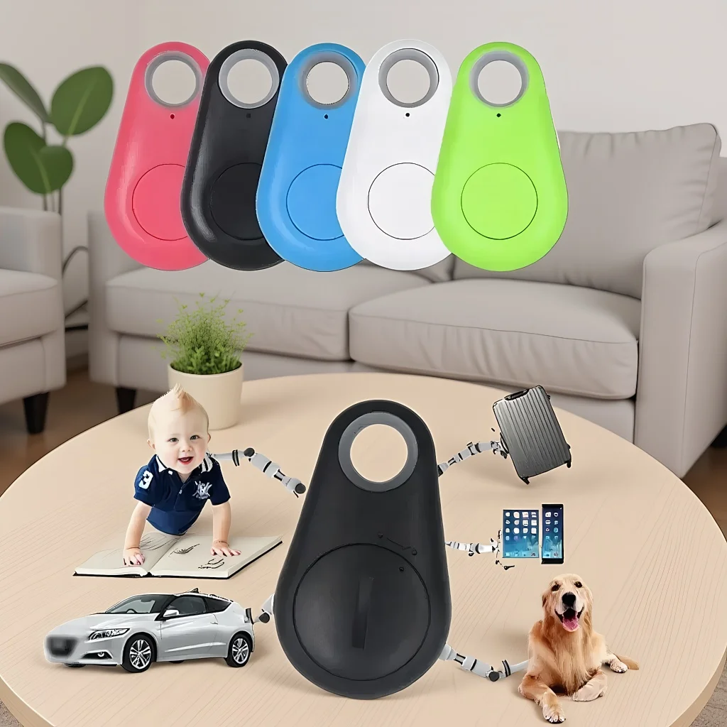 

​ ​ Мини-GPS-трекер Bluetooth 4.0 для ключей и кошельков для домашних животных — бирка сигнализации с защитой от потери для детской сумки и ошейника для собак ​ ​