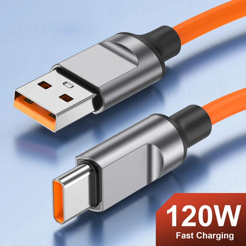 Кабель USB Type-C с поддержкой быстрой зарядки, 120 Вт