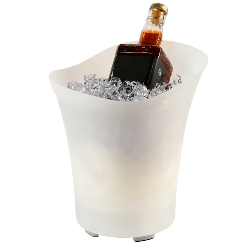 Multi-color luminous Bluetooth speaker ice bucket, champagne water commercial party ice bucket PP material 5L/7L