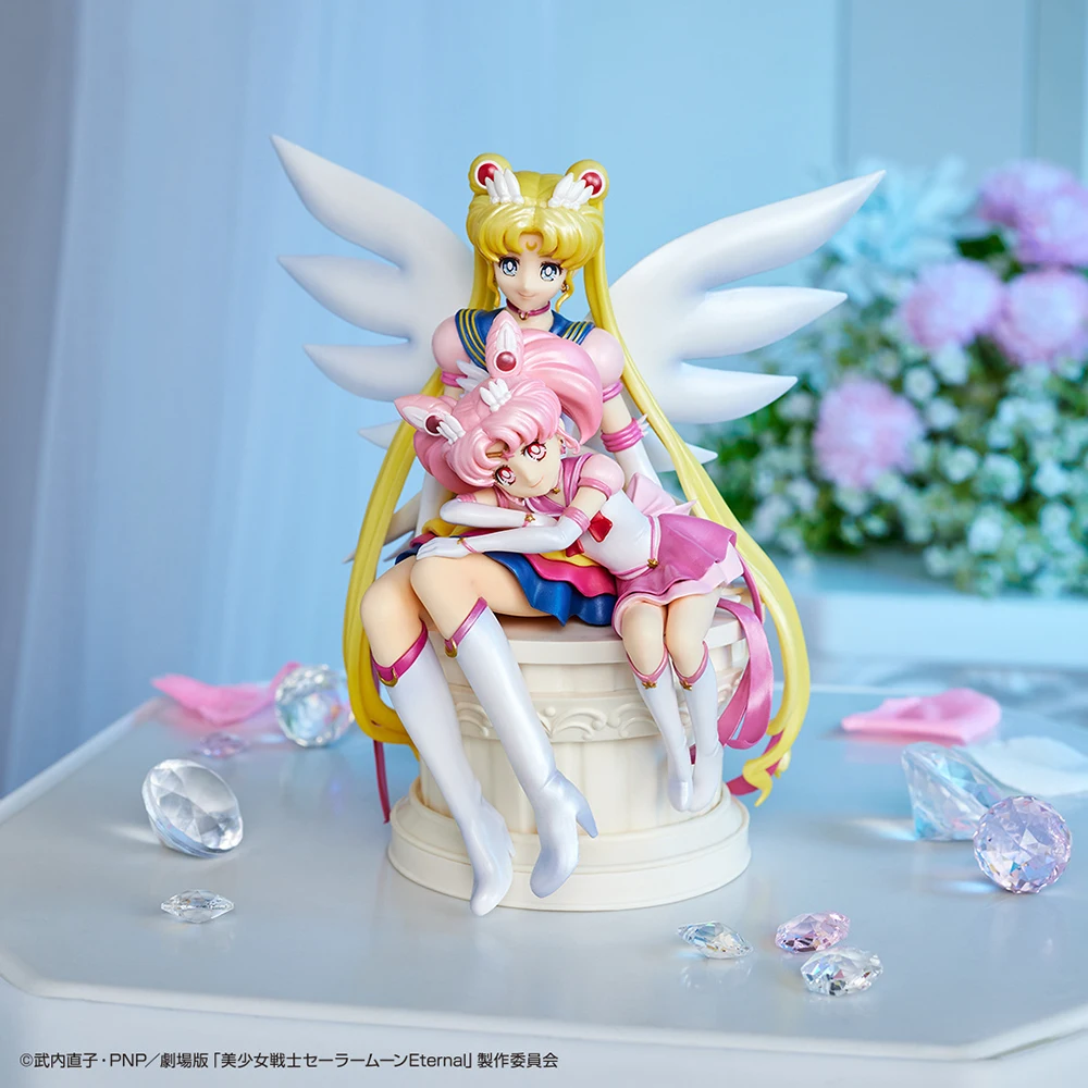 In Stock Banpresto Original Ichiban Kuji Sailor Moon Chibiusa Eternal Sailor Guardians Action Anime Figure Model Toys Child Gift