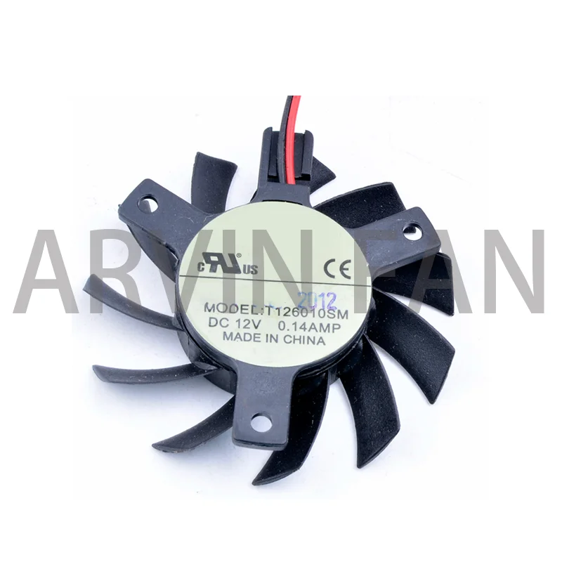 Brand New Original T126010SM 55mm DC12V 0.14A 2-line Graphics Card Cooling Fan