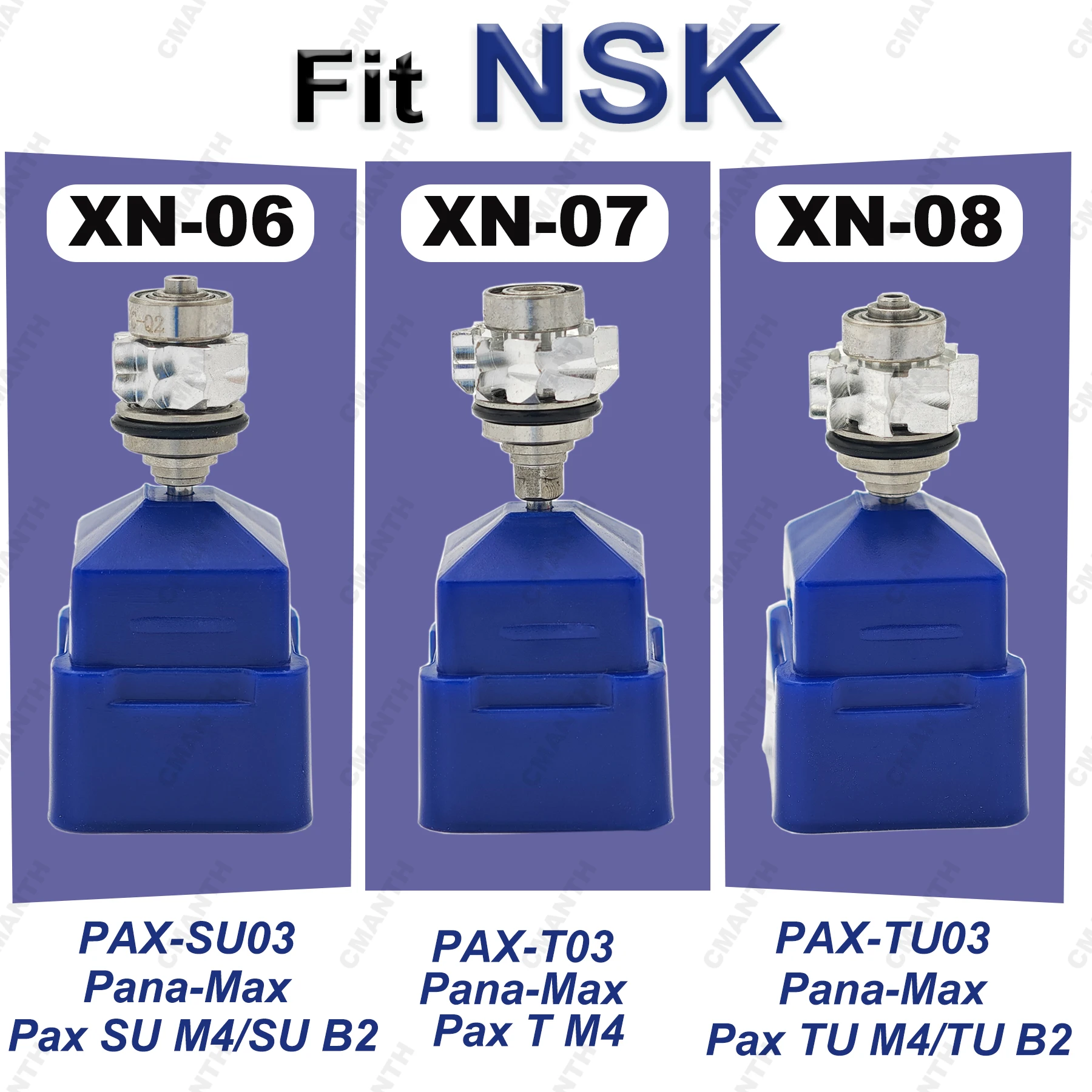 

Dental Turbine Cartridge Rotor PAX-SU/T/TU03 Fit NSK Pana-Max Pax T M4 Pax SU/TU M4 B2 High Speed Handpiece Dentistry Accessorie