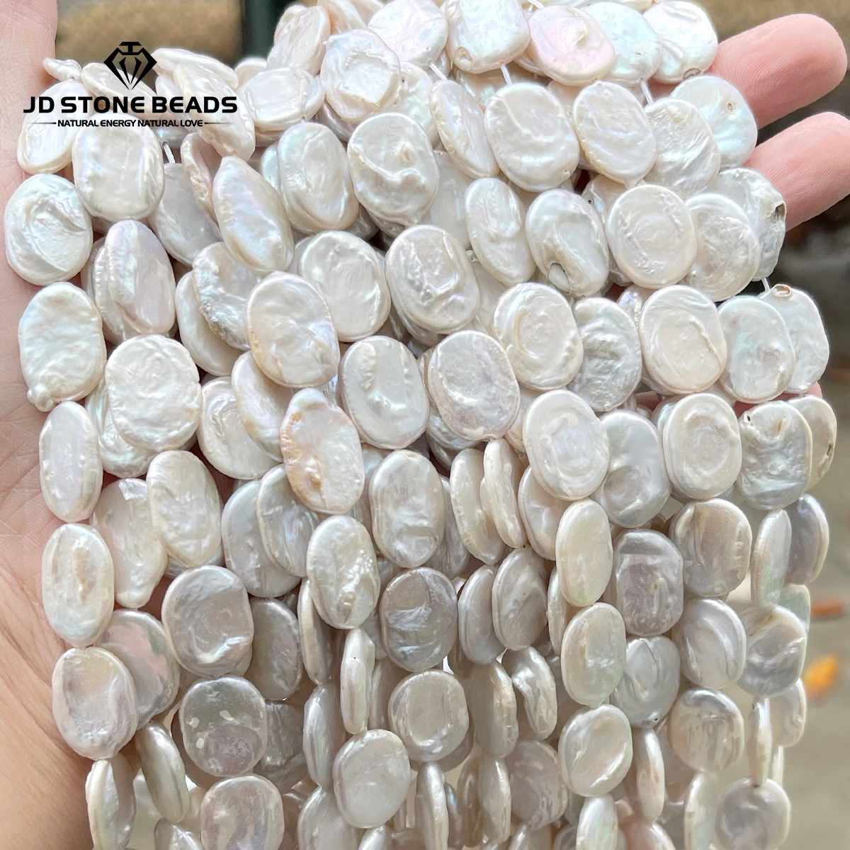 

White Natural Baroque Freshwater Pearl Loose Beads, Unique Irregular Shape Pearls for Jewelry Making Accessories