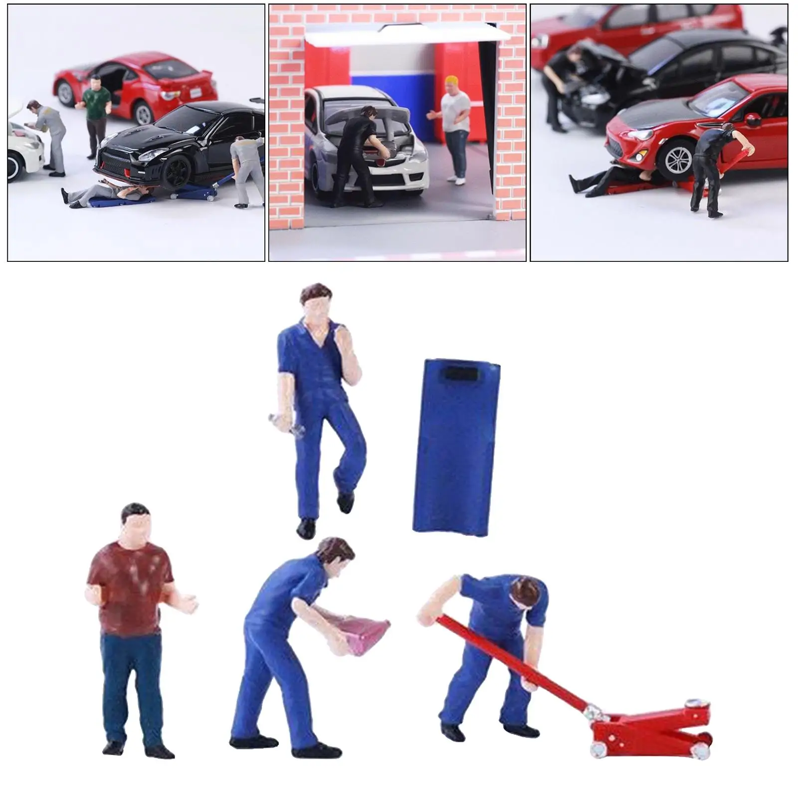 لوازم سيناريو تخطيط الشكل المطلية ديوراما 1/64 المصغرة #4