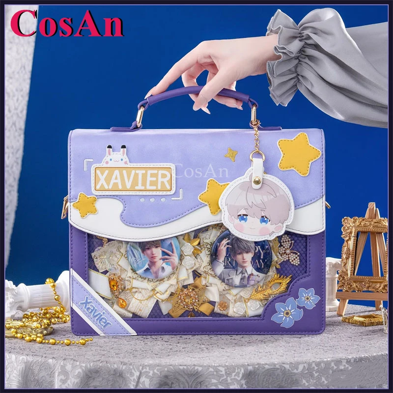 

CosAn Game Love And Deepspace Xavier Косплей Тема Impression Pack Ежедневный консервативный пригородный рюкзак Сумка-мессенджер Lovely Itabag