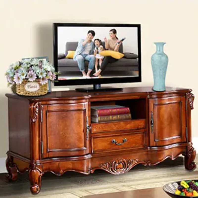 

Floor Luxury Tv Cabinet Living Room Retro Standing Modern Storage Organizer Tv Stands Wood Muebles Para Tv Trendy Furniture