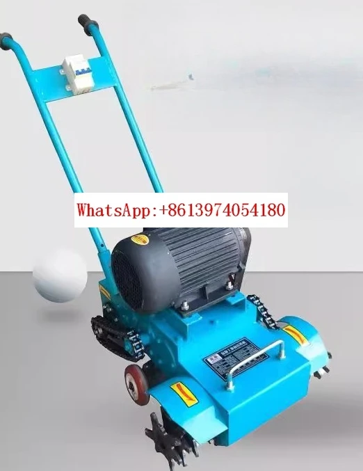 

Concrete floor cleaning machine, mortar pavement cleaning machine, slag cleaning machine with 18 blades and 380V motor
