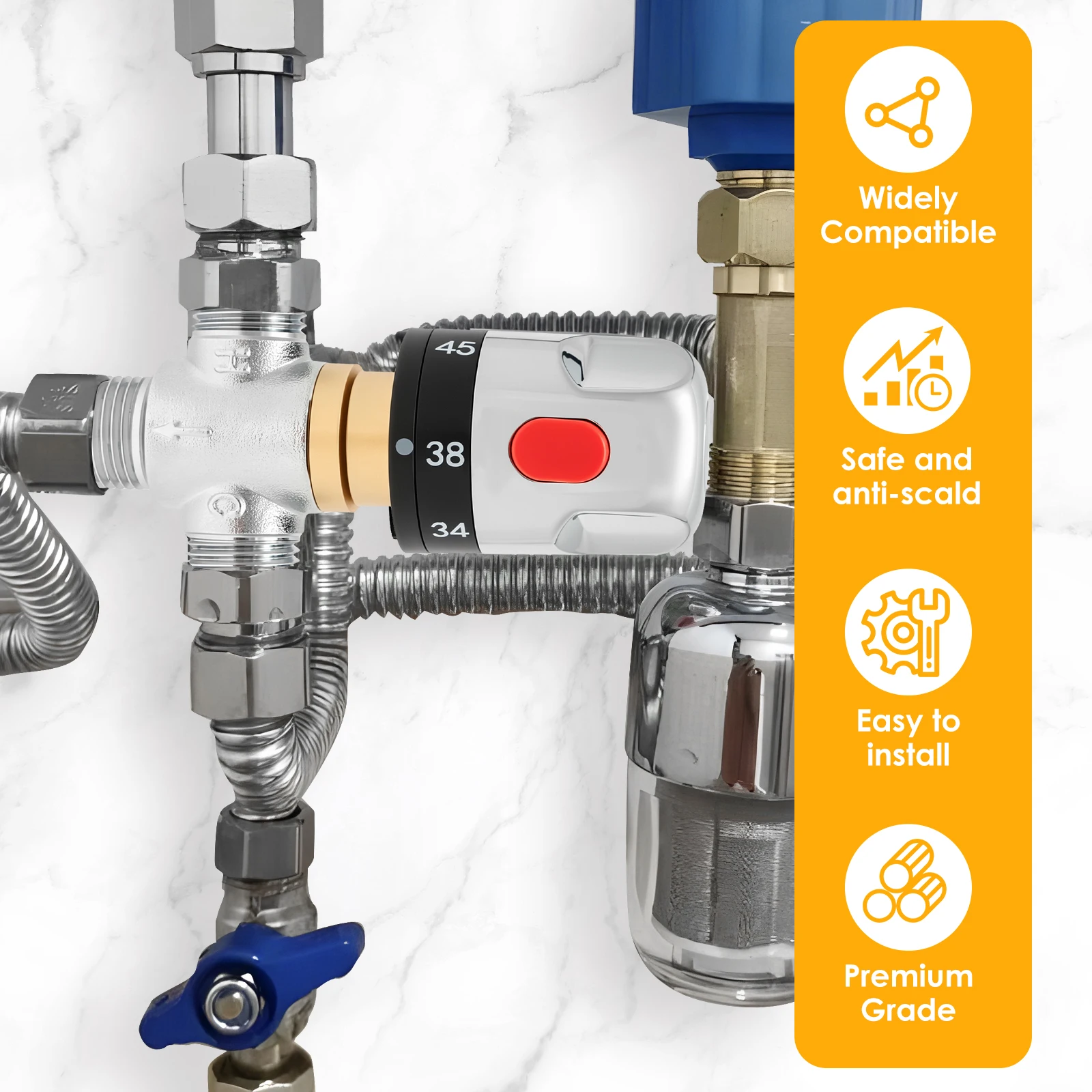 Valvola Miscelatrice Termostat - Thermostatic Shower Faucet Valve 3 Way recensione e prezzo
