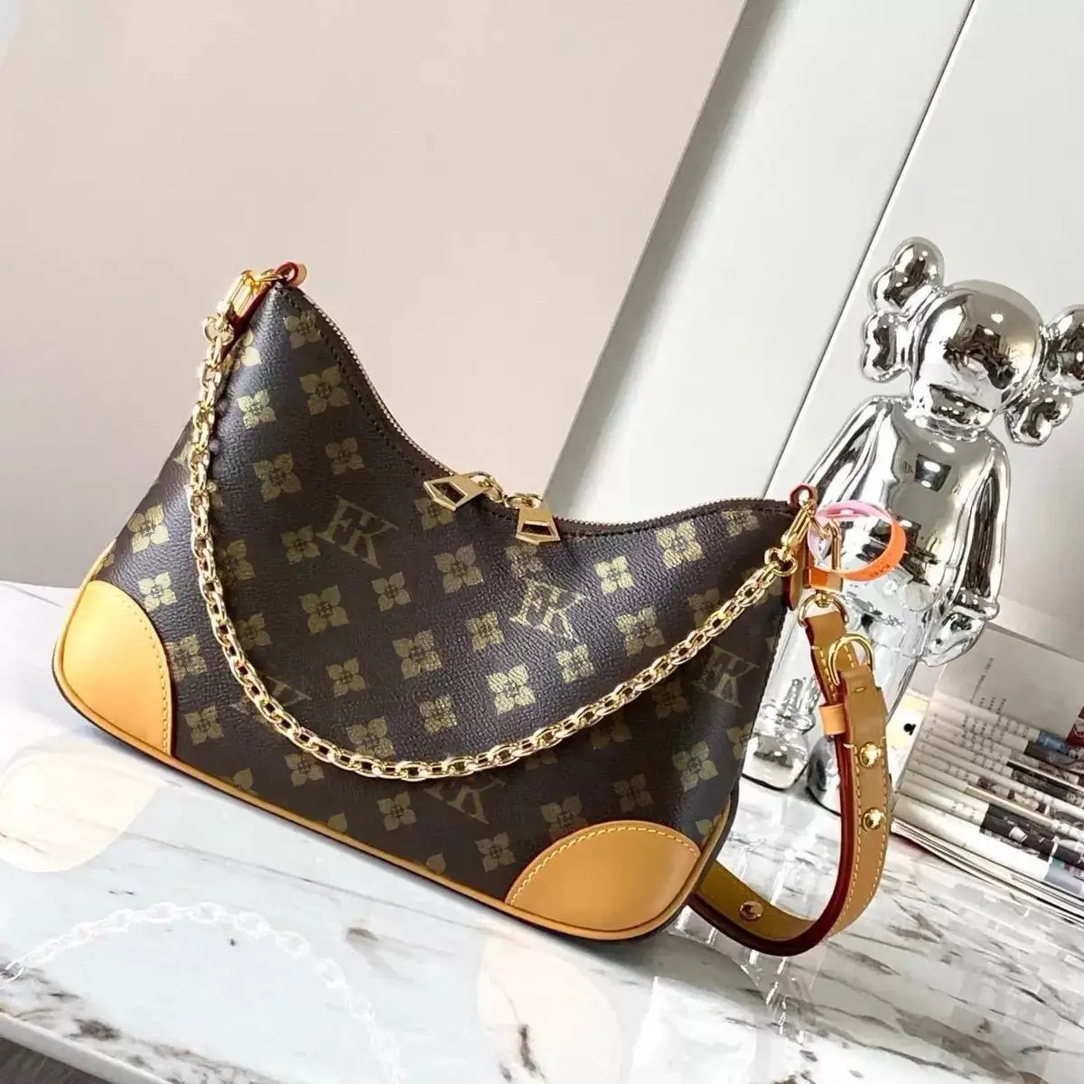 

Top Designer Retro Printed Boston Bucket Bag Luxurious and Versatile Underarm Shoulder Bag Purses and Handbags Female 2025
