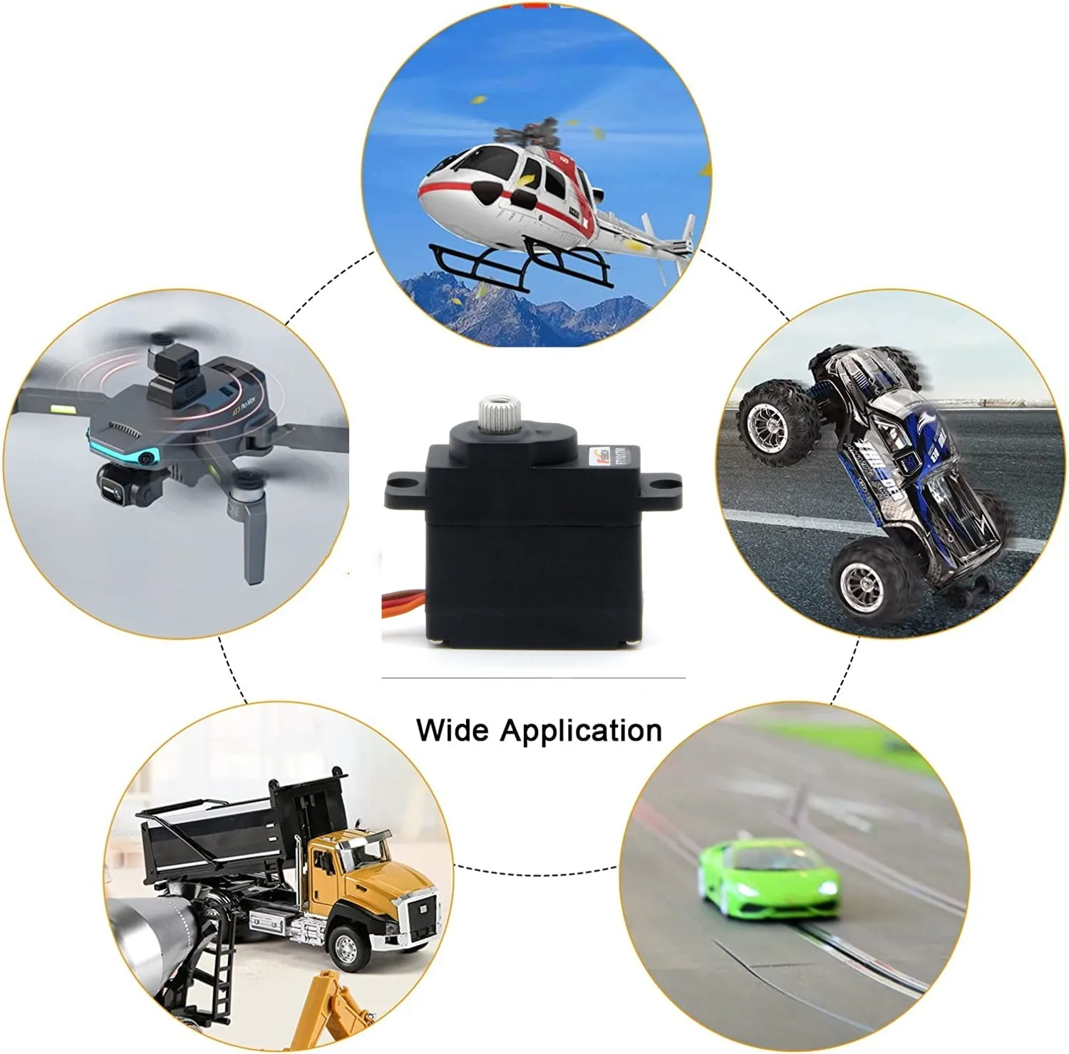 5PCS FT1017M Servo Digital 180 Derajat 0.142detik 6V Sensor Magnetik Metal Gear 5.5kg Servo Untuk Aksesoris Drone Sayap Tetap HS-82