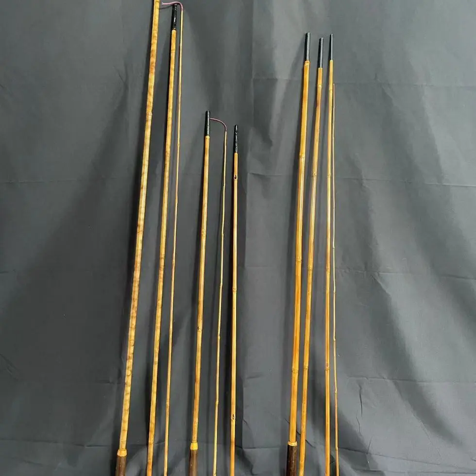 

Authentic Bamboo Fiing Rod Traditional Method Str Leisure Good Hand Feel Soft Adjustabili for Lake Pond River Fiing