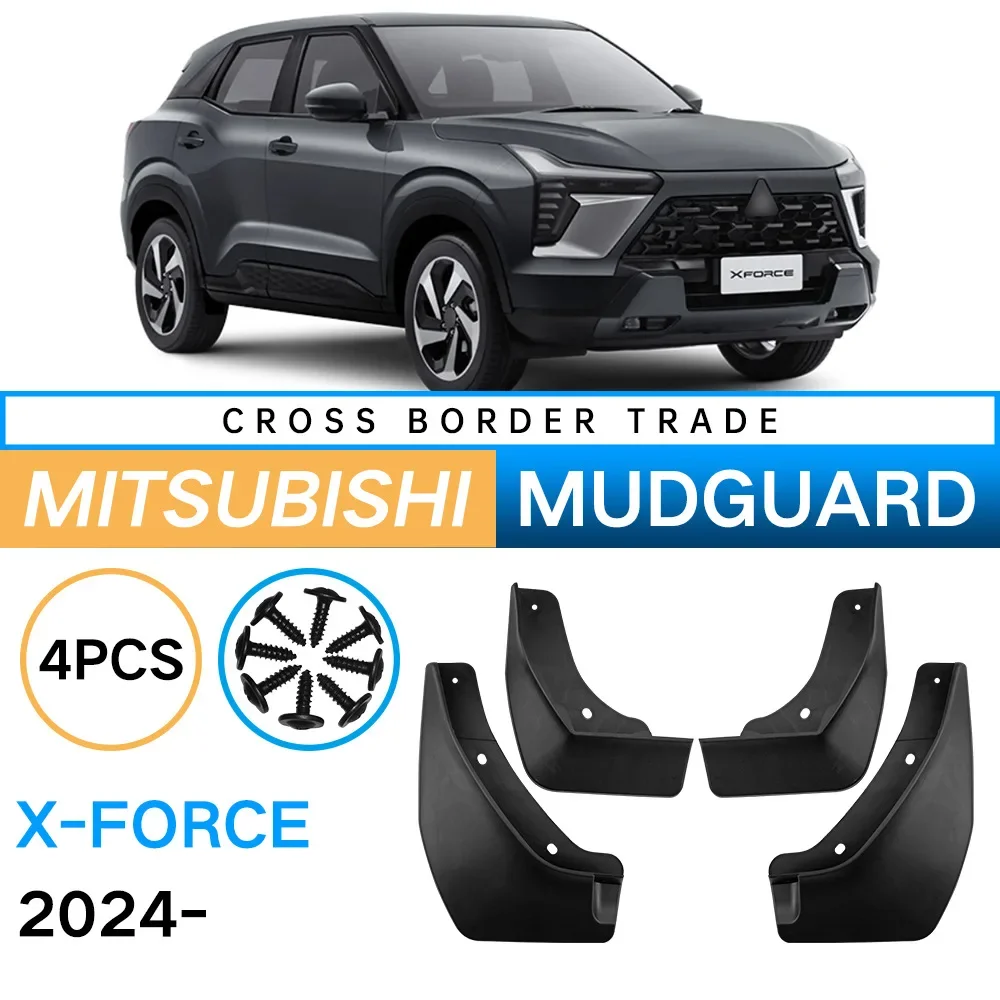 

Mudflaps Fender for Mitsubishi X-Force 2024 Mud Flaps Splash Guards Front Rear Wheels Fender Car Accessories 4Pcs