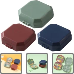 Mini Portable Pills Organizer Case 6 Grids PillBox Tablet Storage Container Weekly Medicine Pill's Box Pill Case Drug Dispenser