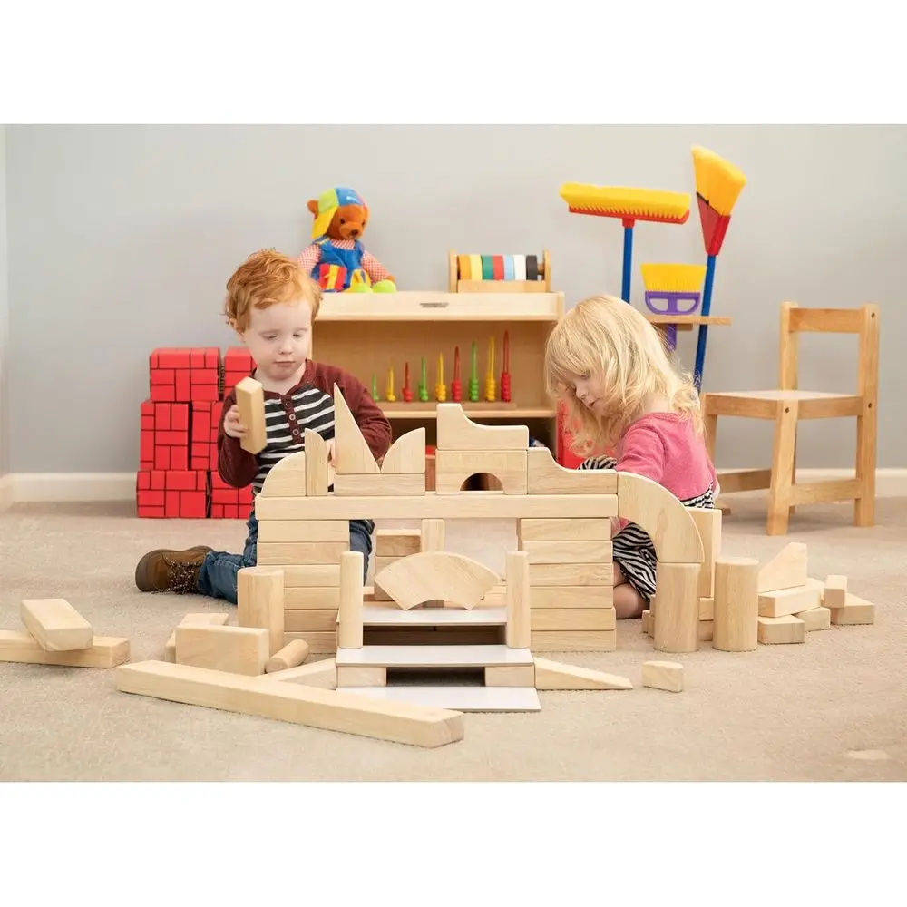Fortschrittliches Holzblock-Set für Kinder: 85-teiliges konstruktives Spielzeug CP-U305
