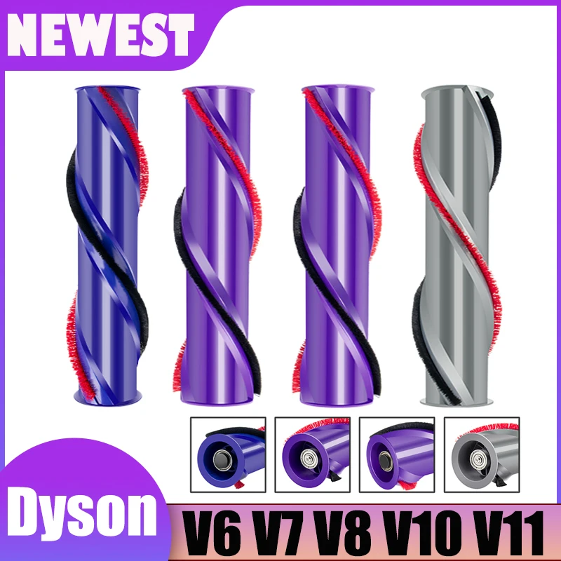 For DYSON V6 V7 V8 V10 V11 Brush Roll Replacement Kit Compatible Cordless Brushroll Cleaner Head Brush Bar Roller 966821-01 Part