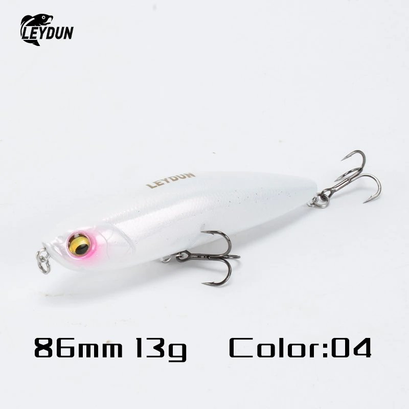LEYDUN Z-Claw Schwimmende Bleistift-Angelköder, 86 mm, 100 mm, 120 mm, Topwater, harte Köder, Oberfläche, Stickbait, gute Aktion, Bass-Wobbler