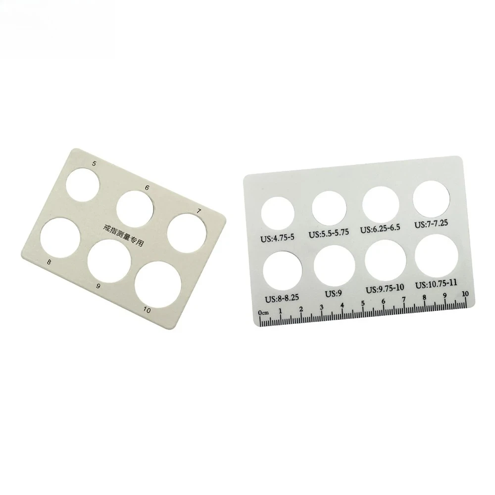 5/10 Pieces Finger Measuring Card for Ring Diy Making High Precision Rings Sizer Cardboard Jewellery Caliper Jewelry Tools