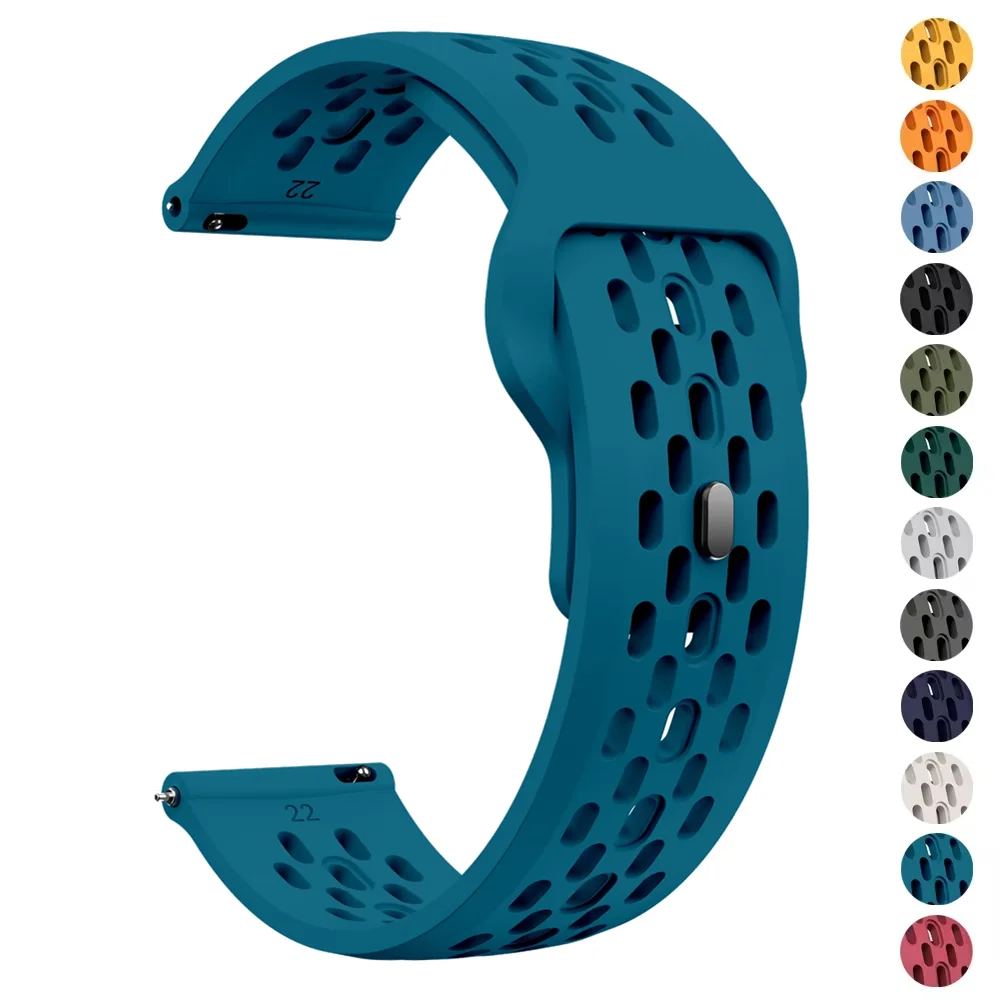 Sport-Silikonarmband 22 mm für Suunto Vertical 2/RACE 2 S/Ocean/Run Ersatzband für Suunto 5 9 Peak Pro Uhrenarmband