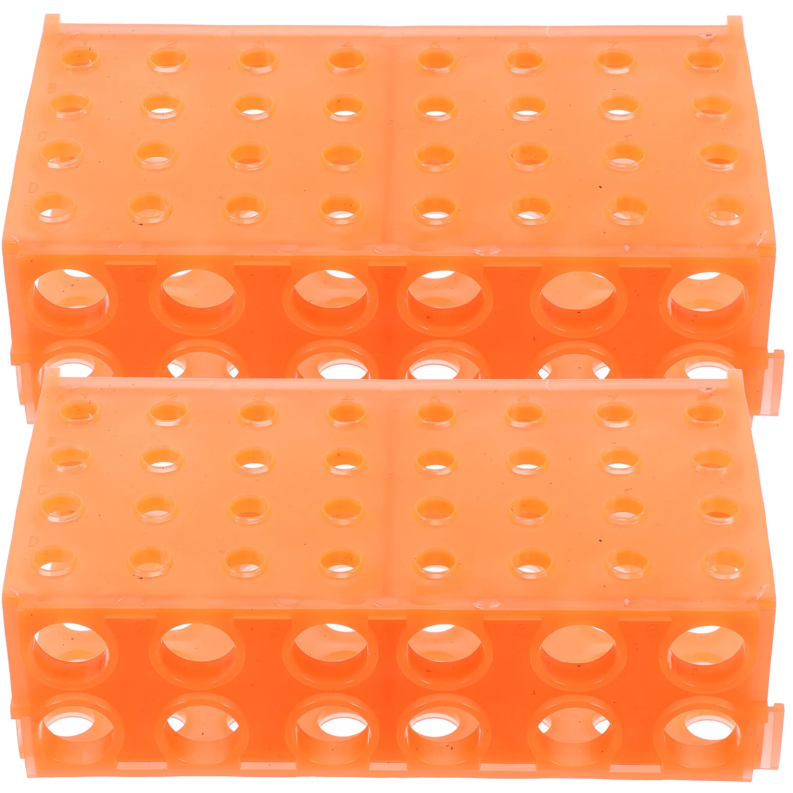 

2Pcs Tube Rack Plastic Storage Bracket Thickened Holder for Laboratory Microcentrifuge Tubes Tube Rack