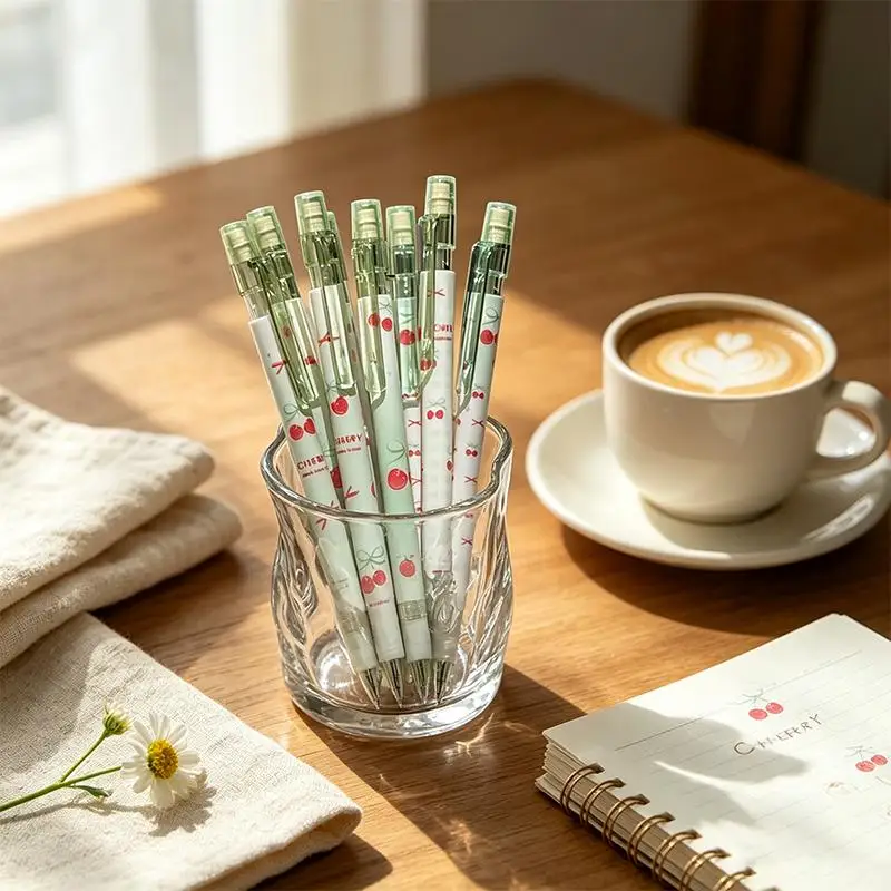 0.5mm Mechanical Pencils 4Pcs with Erasers Smooth Erasable Press Automatic Pencils for Art Drafting School Homework Use