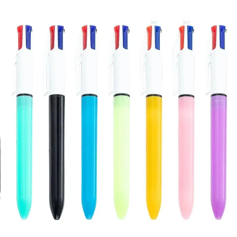 1 Piece Nurse pen Multicolor Ballpoint Pen 4 Color-in-1 Ballpoint Pen Retractable Multicolor Ballpoint Pen For Kid Class Reward