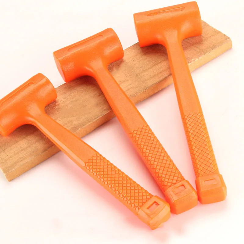 

F50 Double Rubber Hammer Tile Decoration Multifunctional Floor Plastic Inelastic Rubber Mallet Mounting Hammer Shock-absorbing