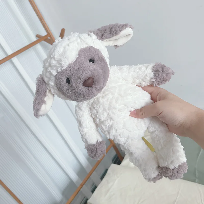 Soft Fluffy Sheep Toys Animal Stuffed & Plush Dolls 35cm Cuddly Lamb for Kids Children Gifts Appease Toys