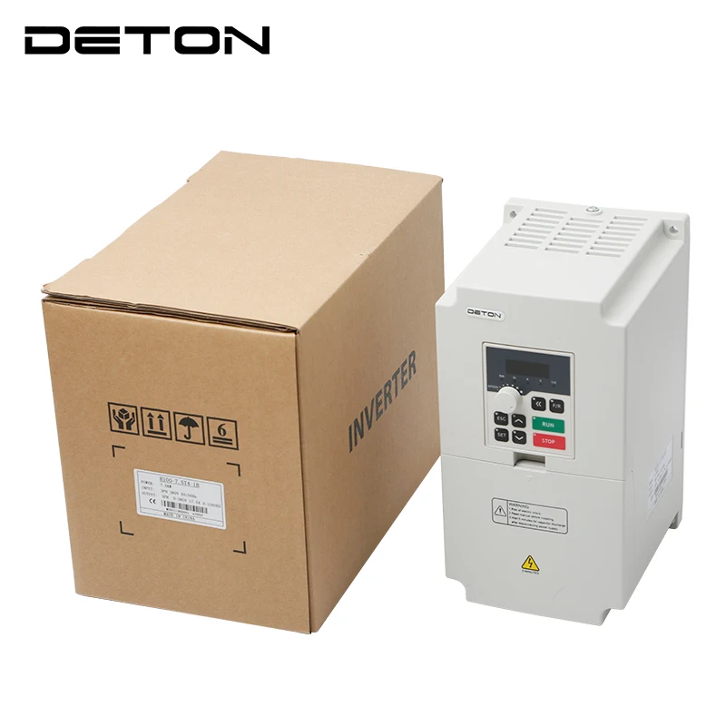 DETON CNC economic frequency converter 7.5KW 380V 3P-3P VFD spindle motor compatible speed control controller
