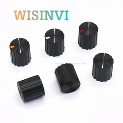 10PCS 12×12.3MM plastic Vertical stripe Potentiometer Encoder Knob Amplifier Adjusting knob cap Flower Shaped Inner Hole 6mm