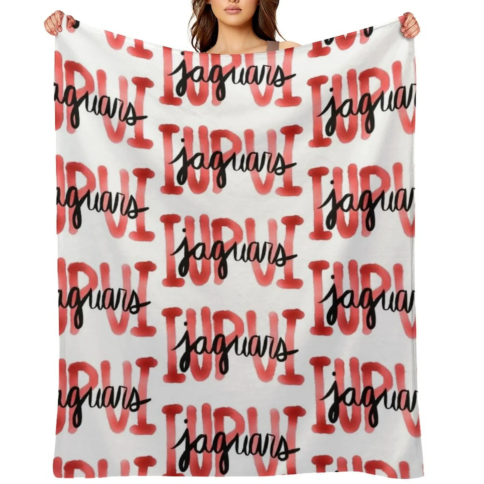 

IUPUI Jaguars Throw Blanket Blankets Sofas Of Decoration anime Baby Luxury Blankets