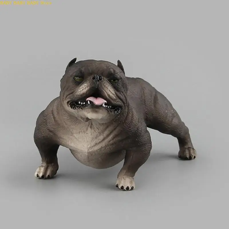 Q81A 4/5 cala realistyczne figurki psów imitacja zwierzęcia interaktywna realistyczna figurka zabawkowa miniaturowa statua Hobby
