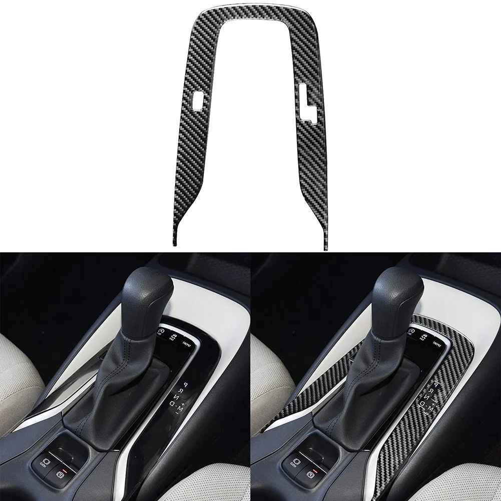 

Enhance the Look and Feel of Your Car with Carbon Fiber Gear Shift Frame Stickers for Toyota For Corolla 2019 2022