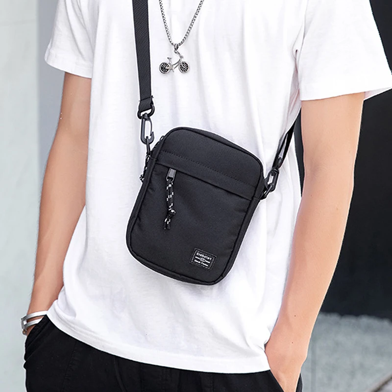 Men's Small Bag Shoulder Bag Trendy Diagonal Backpack Chest Bag Light Boy Mini Casual Bag Mobile Phone Waist Pack